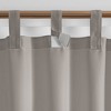Elrene Matine Solid Tab Top Indoor/Outdoor Single Window Curtain for Patio, Pergola, Porch, Cabana, Deck, Lanai - Elrene Home Fashions - 3 of 4