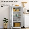 Kitchen Pantry Storage Cabinet, Freestanding Kitchen Cupboard with 2 Doors - 4 of 4