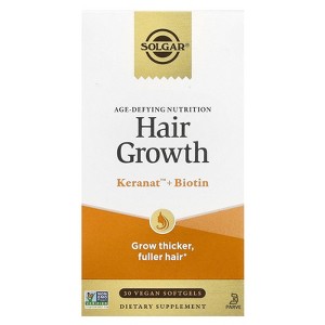 Solgar Age-Defying Nutrition, Hair Growth, 30 Vegan Softgels - 1 of 3
