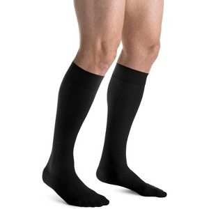 JOBST 115002 for Men Knee High 15-20 mmHg Compression Socks, Closed Toe, Large, Black (52200) - 1 of 3