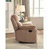 Microfiber Recliner with Pillow Top Arm, Memory Foam Seating and Manual Handle - 3 of 4