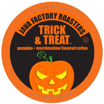 Java Factory Flavored Pumpkin Marshmallow Coffee Pods,Trick and Treat,40 Ct