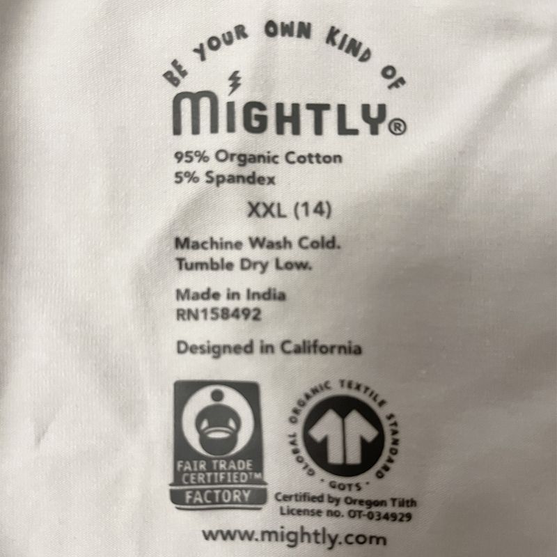 Mightly Girls Fair Trade Organic Cotton Print 3/4 Sleeve Twirl Dress, 5 of 6