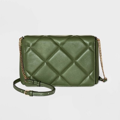 A Classic Crossbody Sling Bag for Women in Olive Green: Sophie