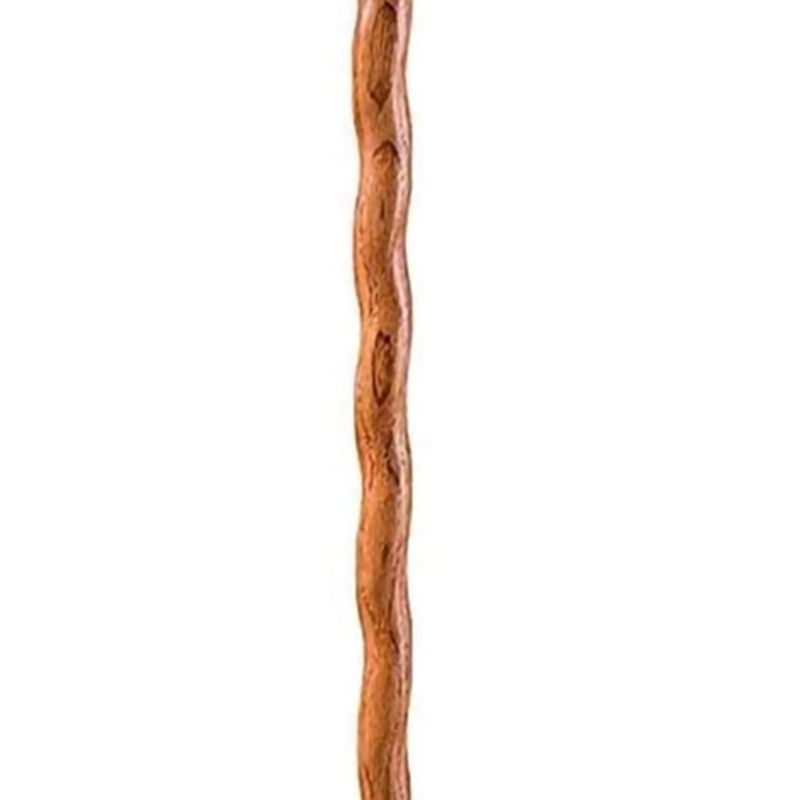 Brazos Twisted Fitness Walker Tan Wood Walking Stick 55 Inch Height, 4 of 7
