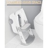 Napei Potty Training Toilet Seat with Step Stool Ladder-Gray - 2 of 4