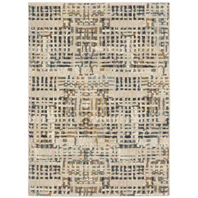 Oriental Weavers Carson 0748F Beige/ Grey Indoor Area Rug - 3'10" x 5'5"