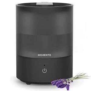 MORENTO Humidifiers for Bedroom, 2.5L Top Fill Humidifiers for Large Room, Cool Mist Humidifiers for Home, Last up to 35Hrs with Night Light, Black - 1 of 4