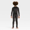 Kids' Halloween Bats Long Sleeve Snuggly Soft Pajama Set - Cat & Jack™ Gray - 2 of 4