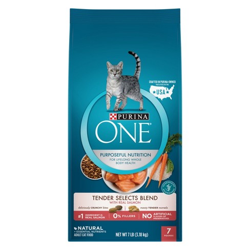 Purina ONE Salmon & Tuna Flavor Dry Cat Food - 7lbs : Target