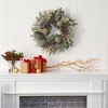Nearly Natural 24” Snow Tipped Holiday Artificial Wreath with Berries, Pine Cones and Ornaments - 3 of 3