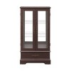 Mlmh & Kngwa 47.4"H Lighted Glass Curio Cabinet - 3 of 4