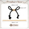 Unique Bargains Cotton Hand-Woven Decorative Tassel Curtain Tiebacks with Wood Club - 2 of 4