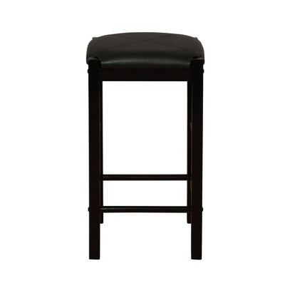 Elegant Lancer 3-Piece Faux Marble Tavern Dining Set - Black