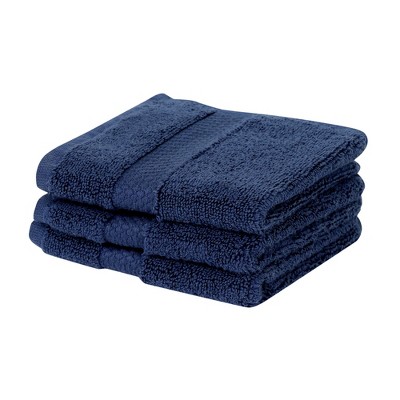 Splash Zero Twist 100% Ring Spun Cotton Face Washcloth Set – Reversible, 550 GSM, Soft, Lightweight, Highly Absorbent Towels for Bathroom
