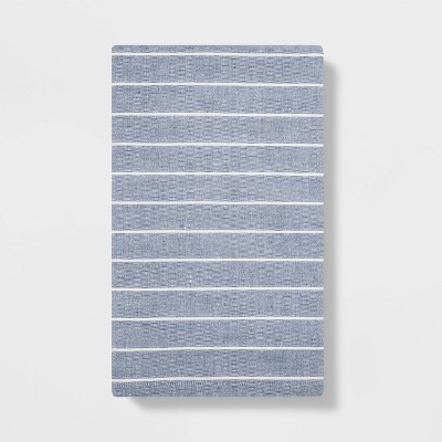 blue striped kitchen towels