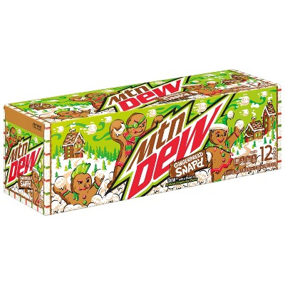 Mountain Dew Gingerbread Snap'd Soda - 12pk/12 fl oz Cans