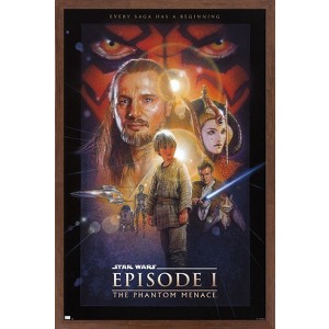 Trends International Star Wars: The Phantom Menace - One Sheet (No Billing Block) Framed Wall Poster Prints - 1 of 4
