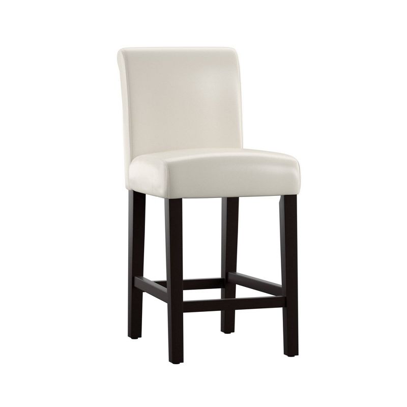 Set of 2 24&#34; Vermont Faux Leather Counter Height Barstool White - Inspire Q, 2 of 6