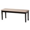 Baxton Studio Gustavo Modern Sand Fabric and Walnut Brown Finished Wood 6-Piece Dining Set - 4 of 4