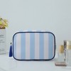 Anna-Kaci Women's Striped Cosmetic Bag with Tassel - Travel Makeup Organizer Lightweight Pouch - 2 of 4