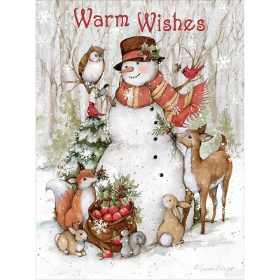 Photo 1 of 12ct Lang Cozy Snowman Boxed Holiday Greeting Cards