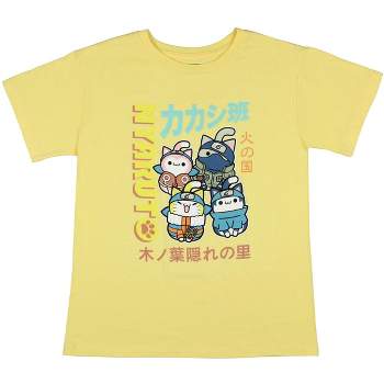 Nyanto x Naruto Nyruto Girls' Sasuke Kakashi Haruno Kids T-Shirt Tee