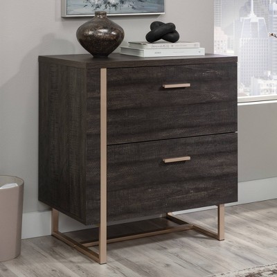 Blade Walnut 2-Drawer Legal Size Lateral File Cabinet