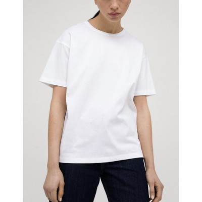 Women's MERCERIZED COTTON TEE - A LINE