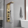 BWE 2 spray rain shower tower shower panel system with chrome nickel shower head and shower wand - 3 of 4