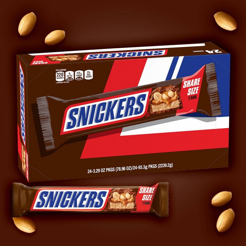Snickers 2-To-Go Bars - 78.96oz/24ct, 2 of 9