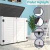 Syemin Storage Shed, Waterproof Storage Shed for Cleaning Tools and Garden Accessories, White, 50"*29"*41" - 2 of 4