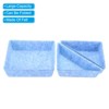 Unique Bargains Felt Square and Triangle Desk Drawer Organizers Tray 3 Pcs - 4 of 4