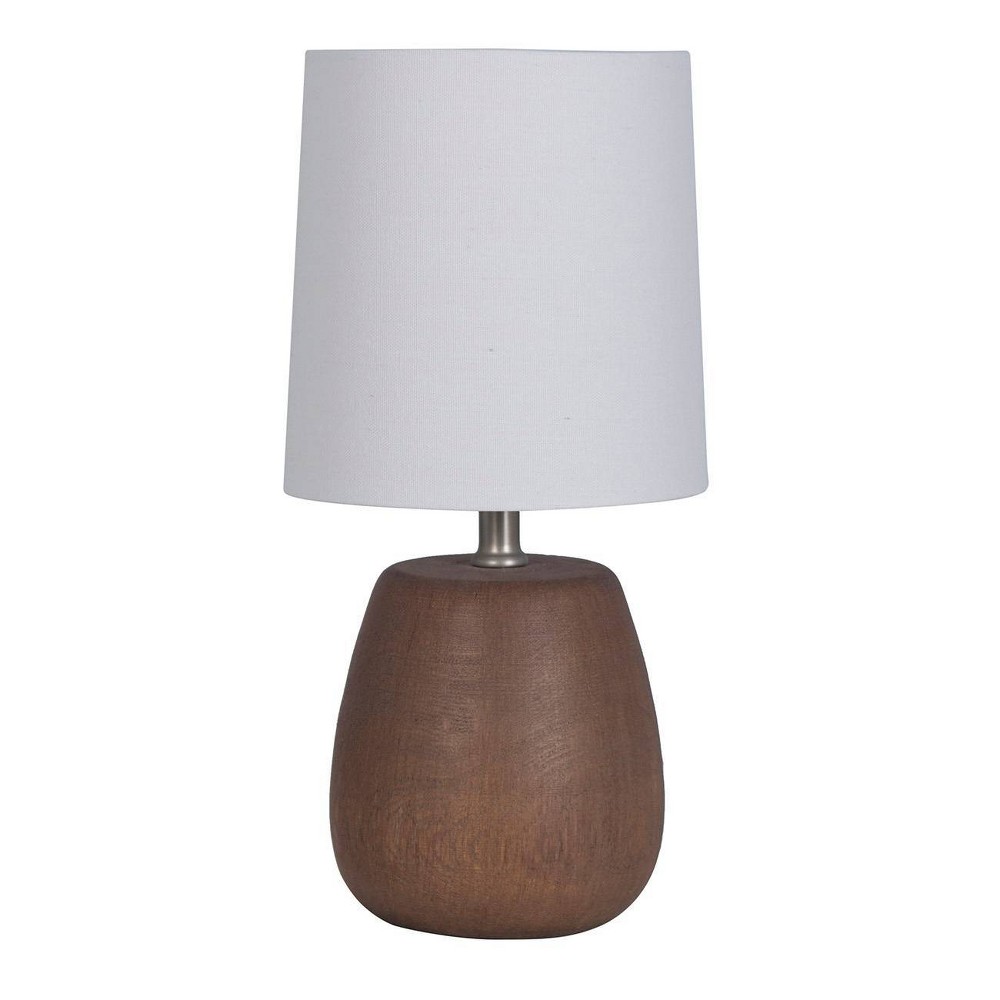 Polyresin Wood Accent Lamp Walnut - Threshold