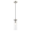 Livex Lighting Art Glass 1 - Light Pendant in  Brushed Nickel - 3 of 4