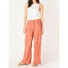 Women's Wide Leg Linen Cargo Pants - Dex Clothing - 3 of 3