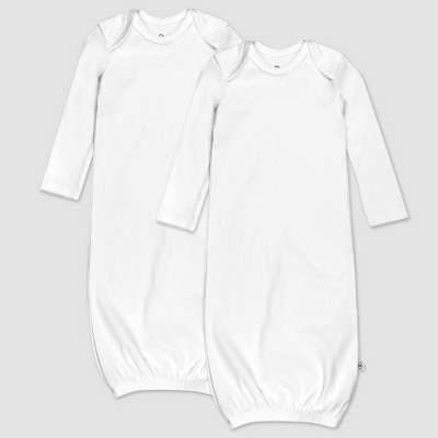 Image of Honest Baby 2pk Sleeper Gown - White