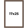 PosterPalooza | Elegant Brown Picture Frame - UV Acrylic, Foam Board Backing, Hanging Hardware - 2 of 4