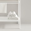 DOMETOUR LOFI 24'' Freestanding Bathroom Iron Shelves without Basin, White - 2 of 4
