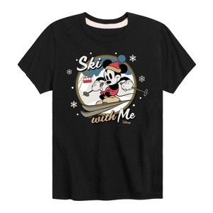 Boys' - Disney - Ski With Me Short Sleeve Graphic T-Shirt - 1 of 4
