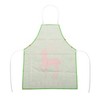 Unique Bargains Christmas Aprons Linen Red Green Beige White 21.65"x26.77" 1 Pcs - 4 of 4