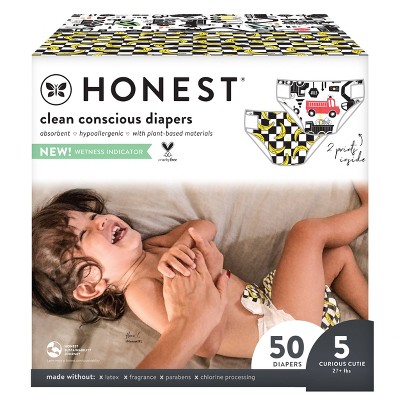The Honest Company Disposable Diapers Big Trucks & So Bananas - Size 5 - 50ct