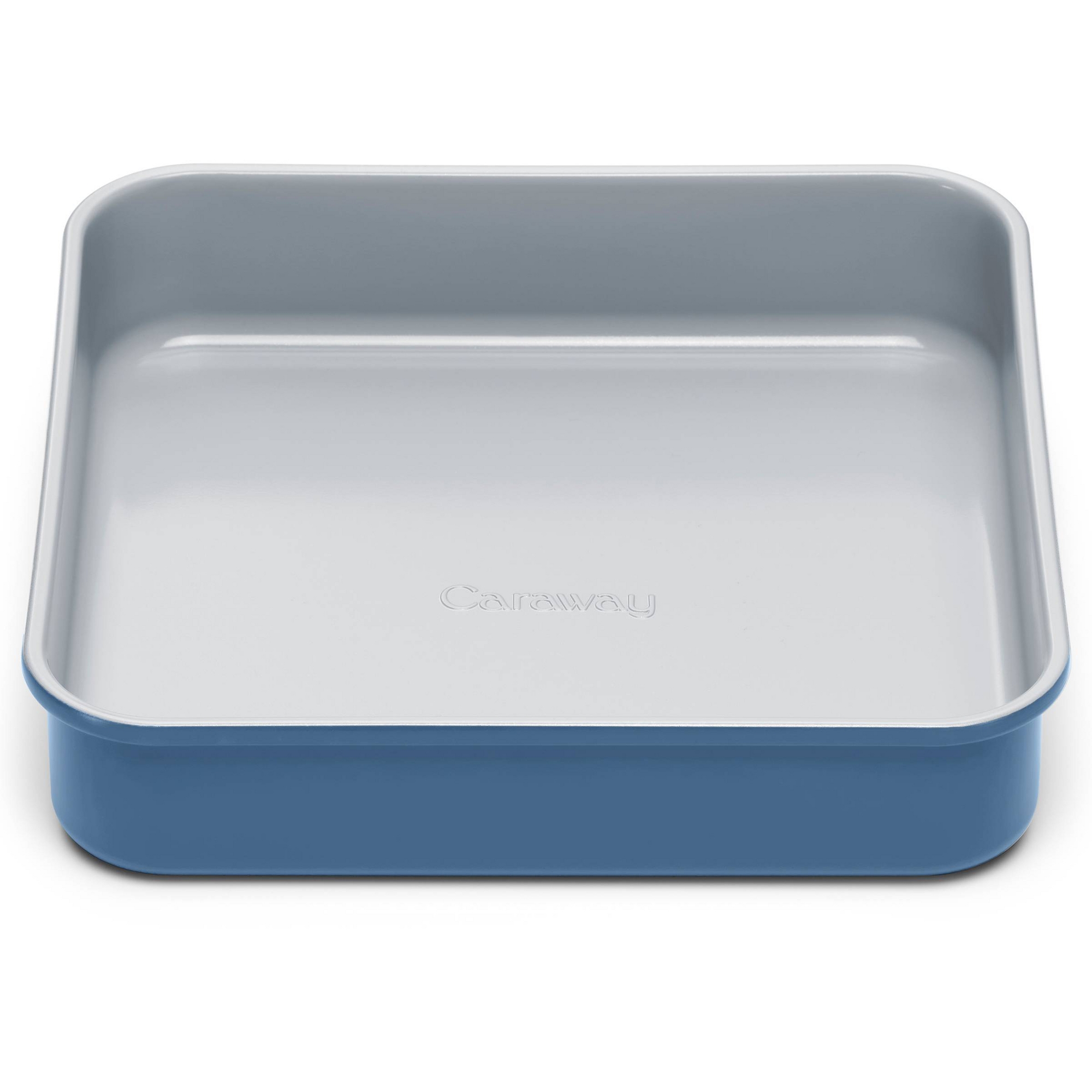 Caraway Home 8.94" Nonstick Ceramic Square Pan Slate: Aluminized Steel Bakeware, Hand Wash, 1 Year Warranty
