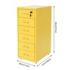 YIYIBYUS Vertical Metal File Cabinet with Lock, Modern Filing Cabinet - 4 of 4