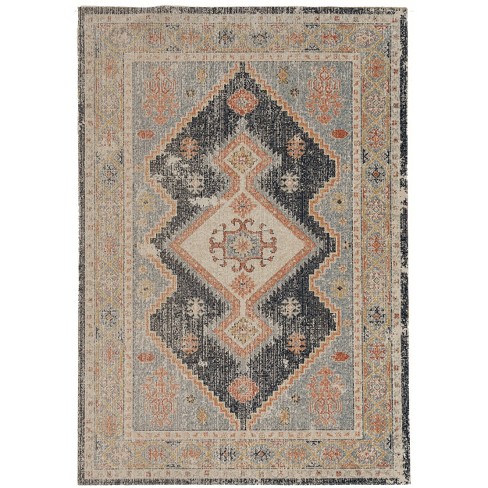 Great Zero Harlon Rug Off White/Blue - Linon - image 1 of 4