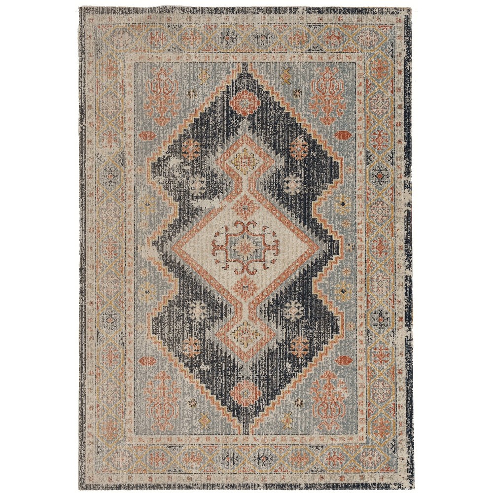 3'x5' Great Zero Harlon Rug Off White/Blue - Linon