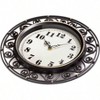 Decorative Iron Style Wall Clock 12 Inch Silent Operated Vintage Elegant Retro Clocks for Living Room Kitchen Office - 2 of 4