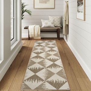 Acekool Area Rugs: Washable Non-Slip Modern Geometric Carpet, Soft Low Pile Stain Resistant Rugs for Living Room, Bedroom, Home, Dining Room - 1 of 4
