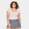 Women's Cap Sleeve Square Neck T-Shirt - Wild Fable™ - 2 of 3