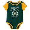 MLB Oakland Athletics Infant Boys' 3pk Bodysuit - 4 of 4